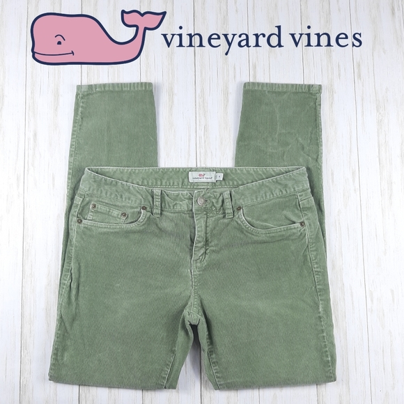 Vineyard Vines Pants - Vineyard Vines Green Corduroy Size 8